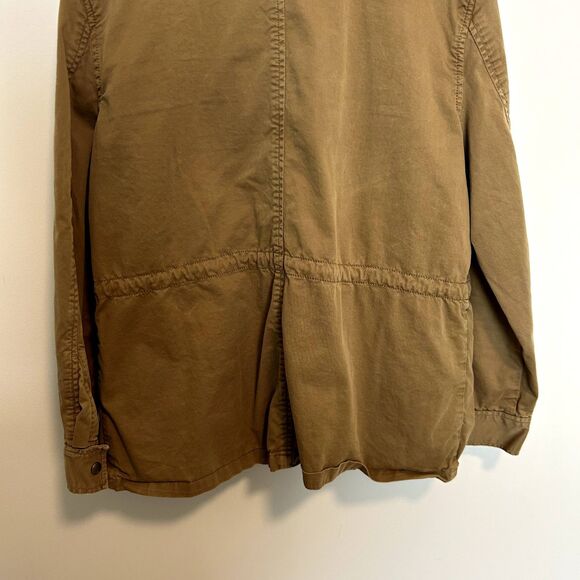 Gap Unisex Long Sleeve Classic Utility 4 Pocket Military Jacket Size Medium Snap - Picture 5 of 15